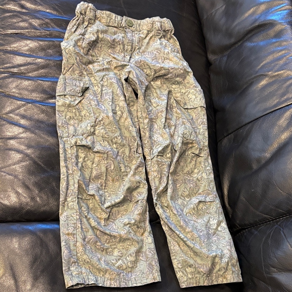 Art Class Butterfly Camouflage Cargo Pants- Adjustable Waist